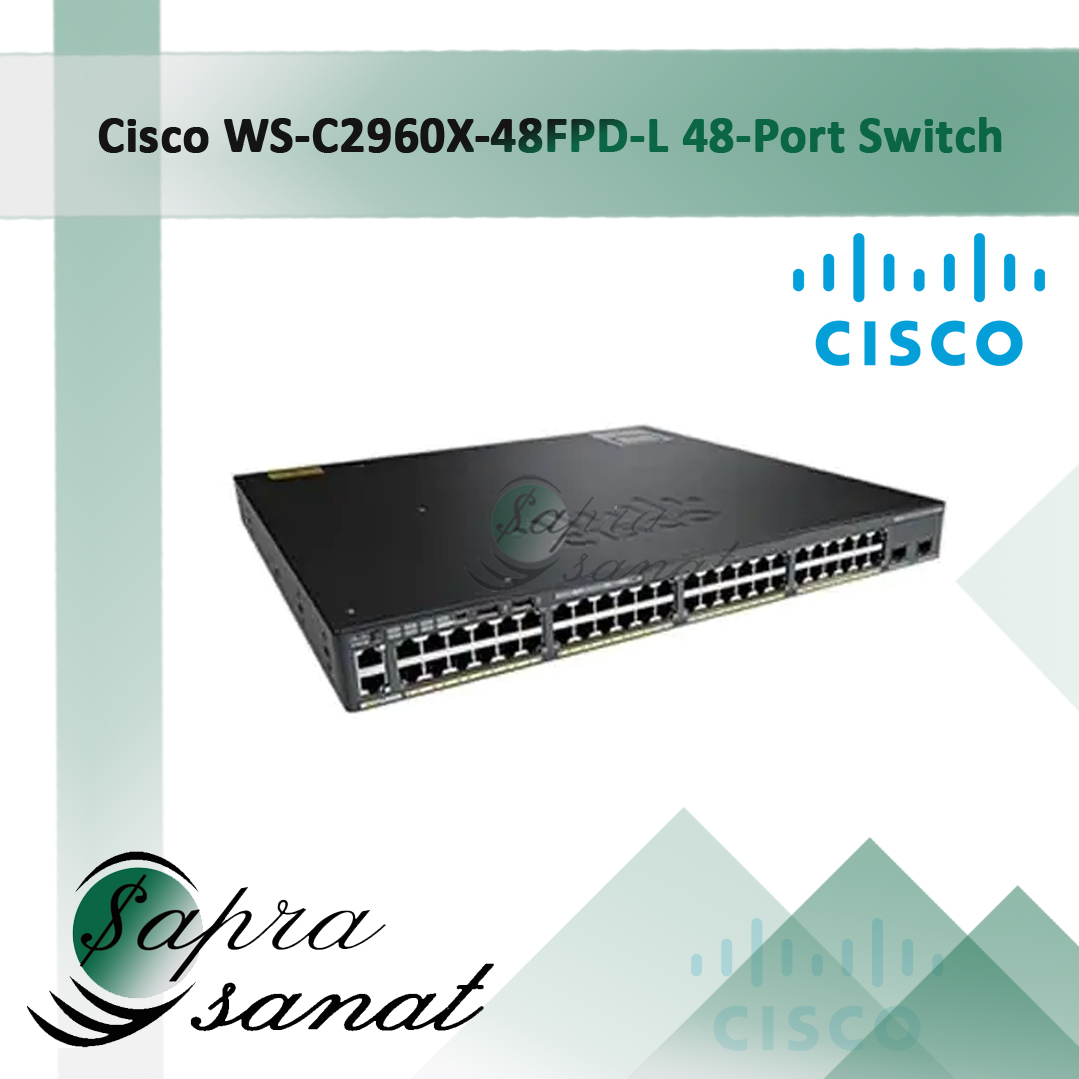 Cisco WS-C2960X-48FPD-L 48-Port Managed Switch