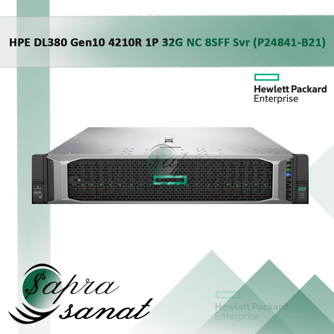 HPE DL380 Gen10 4210R 1P 32G NC 8SFF Server P24841-B21