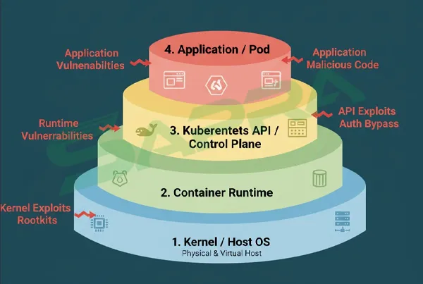  Container Threat Surface LayersHost, Cluster, and Application Risks