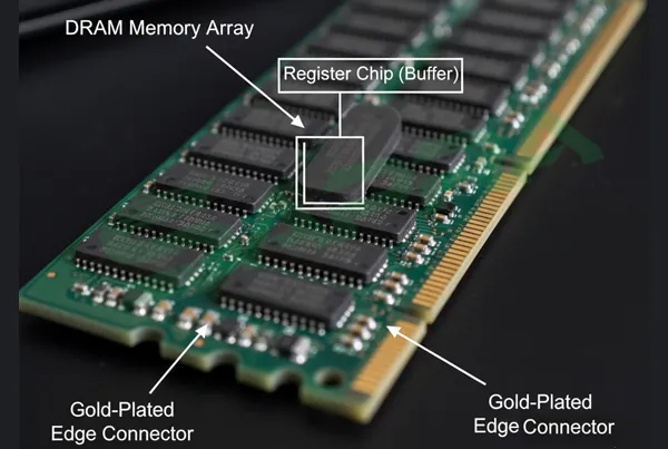 Registered ECC RAM with Register Chip Highlighted_