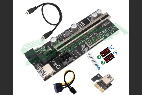Auxiliary Power Connectors on High-Power Riser Card