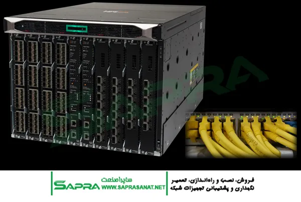 HPE ProLiant Server and HPE Aruba Switch in Data Center