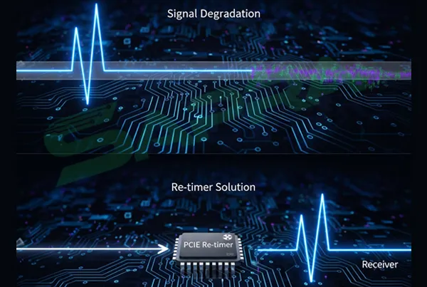 چالش یکپارچگی سیگنال PCIe و راه‌حل تراشه Re-timer