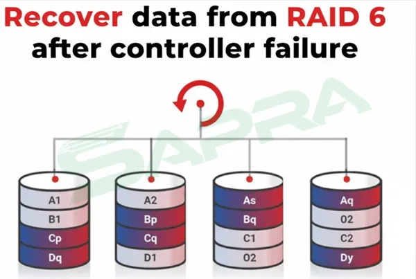 RAID 6 Dual Parity Data Recovery Diagram_
